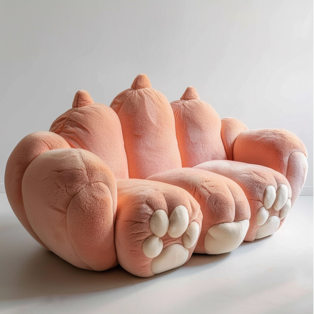 粉色猫爪沙发概念设计